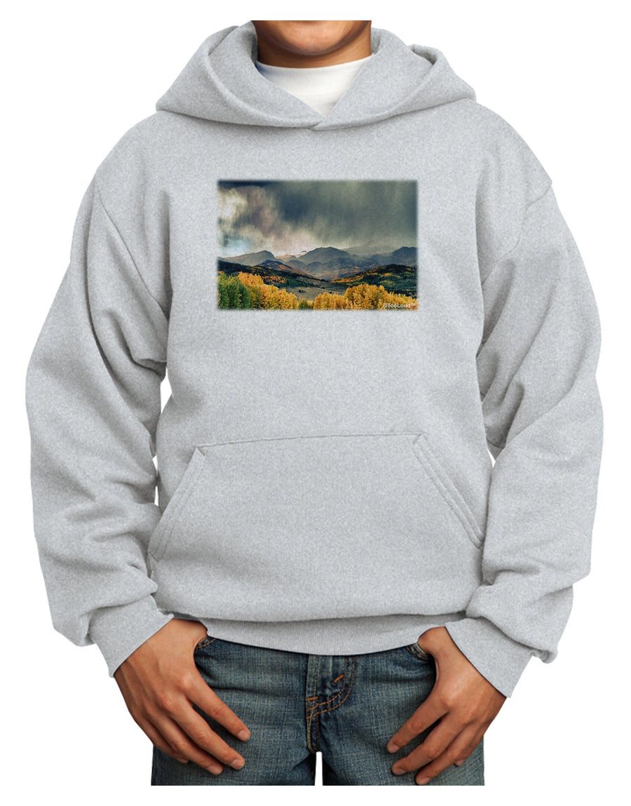 Colorado Mountain Scene Photo Youth Hoodie Pullover Sweatshirt-Youth Hoodie-TooLoud-White-XS-Davson Sales