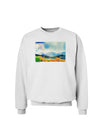 Colorado Mountain Scene Sweatshirt-Sweatshirts-TooLoud-White-Small-Davson Sales