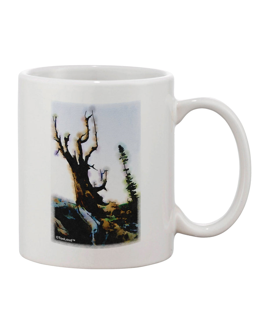 Colorado Mountain Scenery Watercolor Printed 11 oz Coffee Mug - Expertly Crafted Drinkware by TooLoud-11 OZ Coffee Mug-TooLoud-White-Davson Sales