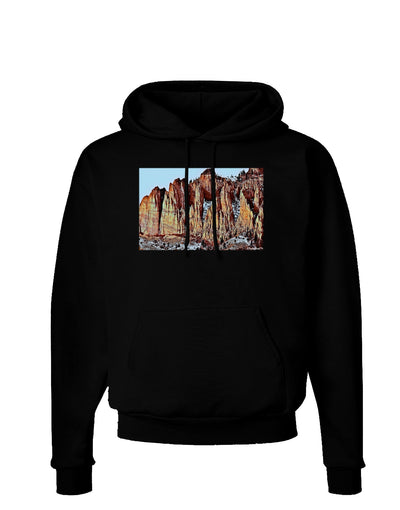 Colorado Mountain Spires Dark Hoodie Sweatshirt-Hoodie-TooLoud-Black-Small-Davson Sales