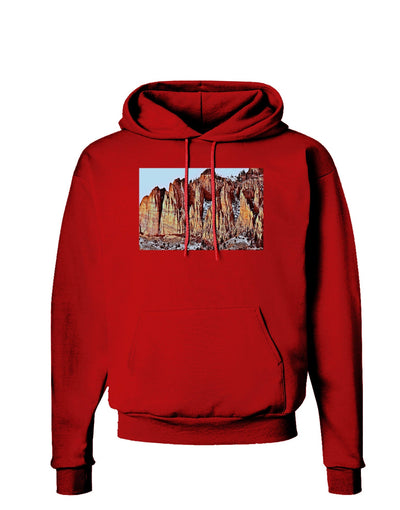 Colorado Mountain Spires Dark Hoodie Sweatshirt-Hoodie-TooLoud-Red-Small-Davson Sales