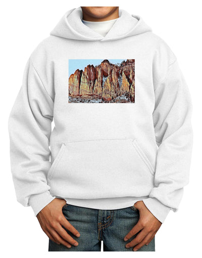 Colorado Mountain Spires Youth Hoodie Pullover Sweatshirt-Youth Hoodie-TooLoud-White-XS-Davson Sales