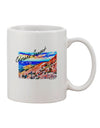 Colorado Mountain Sunset Bold Watercolor Printed 11 oz Coffee Mug - Expertly Crafted Drinkware-11 OZ Coffee Mug-TooLoud-White-Davson Sales