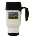 Colorado Mountains Forrest Stainless Steel 14oz Travel Mug-Travel Mugs-TooLoud-White-Davson Sales