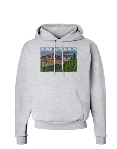 Colorado Mountains Forrest Text Hoodie Sweatshirt-Hoodie-TooLoud-AshGray-Small-Davson Sales