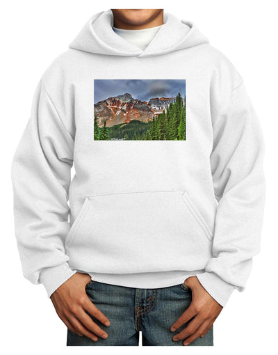 Colorado Mountains Forrest Youth Hoodie Pullover Sweatshirt-Youth Hoodie-TooLoud-White-XS-Davson Sales