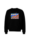 Colorado Mtn Sunset Bold WaterColor Adult Dark Sweatshirt-Sweatshirts-TooLoud-Black-Small-Davson Sales