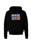 Colorado Mtn Sunset Bold WaterColor Dark Hoodie Sweatshirt-Hoodie-TooLoud-Black-Small-Davson Sales