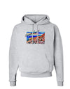 Colorado Mtn Sunset Bold WaterColor Hoodie Sweatshirt-Hoodie-TooLoud-AshGray-Small-Davson Sales