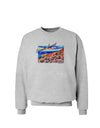 Colorado Mtn Sunset Bold WaterColor Sweatshirt-Sweatshirts-TooLoud-AshGray-Small-Davson Sales