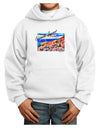 Colorado Mtn Sunset Bold WaterColor Youth Hoodie Pullover Sweatshirt-Youth Hoodie-TooLoud-White-XS-Davson Sales