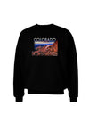 Colorado Mtn Sunset Cutout Adult Dark Sweatshirt-Sweatshirts-TooLoud-Black-Small-Davson Sales