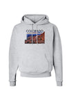 Colorado Mtn Sunset Cutout Hoodie Sweatshirt-Hoodie-TooLoud-AshGray-Small-Davson Sales