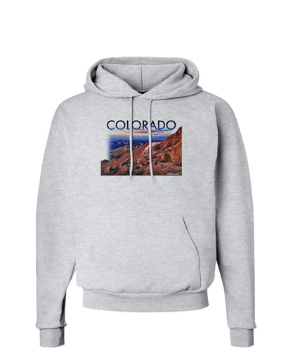 Colorado Mtn Sunset Cutout Hoodie Sweatshirt-Hoodie-TooLoud-AshGray-Small-Davson Sales