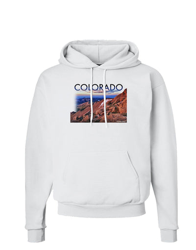 Colorado Mtn Sunset Cutout Hoodie Sweatshirt-Hoodie-TooLoud-White-Small-Davson Sales