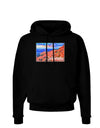 Colorado Mtn Sunset Soaked WaterColor Dark Hoodie Sweatshirt-Hoodie-TooLoud-Black-Small-Davson Sales