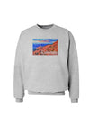 Colorado Mtn Sunset Soaked WaterColor Sweatshirt-Sweatshirts-TooLoud-AshGray-Small-Davson Sales