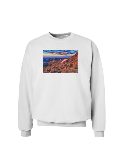 Colorado Mtn Sunset Sweatshirt-Sweatshirts-TooLoud-White-Small-Davson Sales