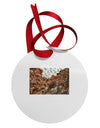 Colorado Painted Rocks Circular Metal Ornament-Ornament-TooLoud-White-Davson Sales