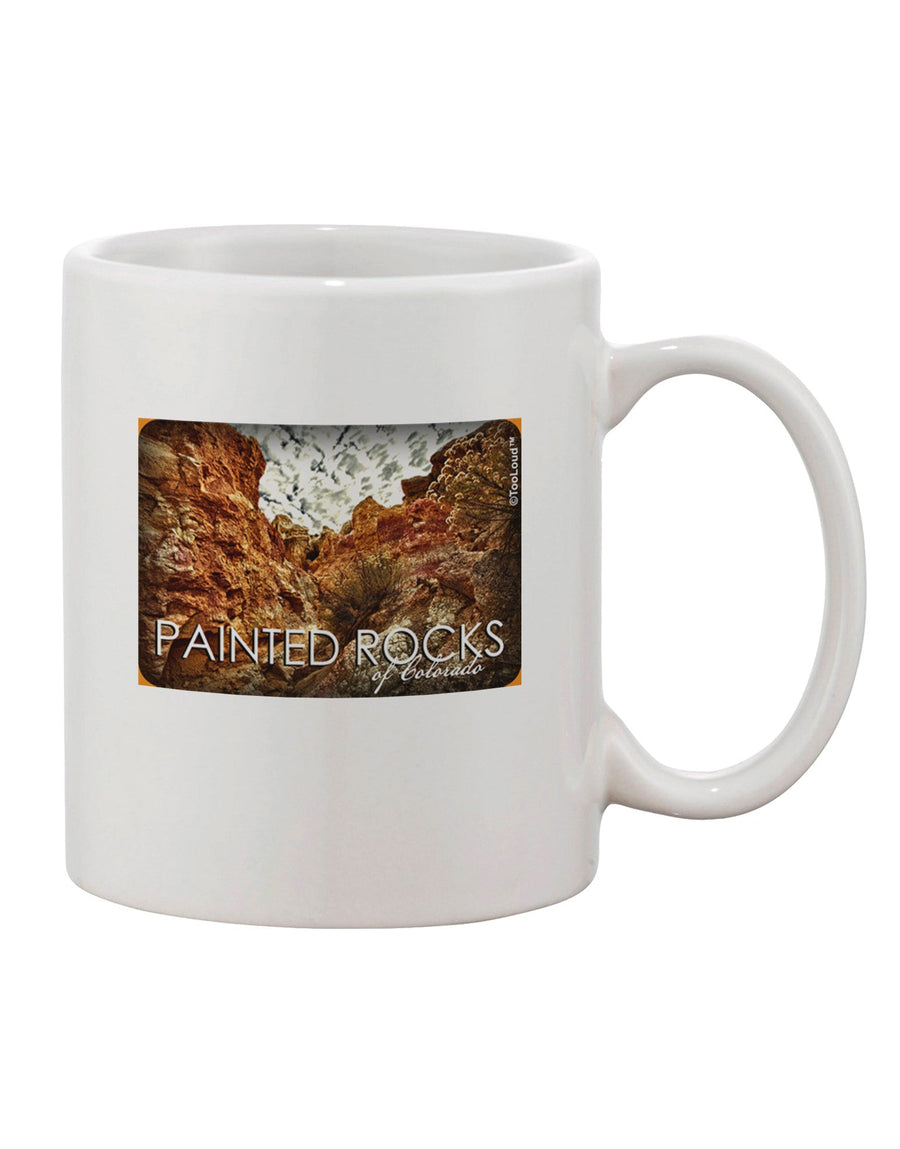 Colorado Painted Rocks Text Printed 11 oz Coffee Mug - Exquisite Drinkware Expertise-11 OZ Coffee Mug-TooLoud-White-Davson Sales