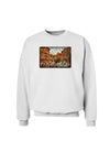 Colorado Painted Rocks Text Sweatshirt-Sweatshirts-TooLoud-White-Small-Davson Sales