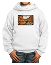 Colorado Painted Rocks Text Youth Hoodie Pullover Sweatshirt-Youth Hoodie-TooLoud-White-XS-Davson Sales