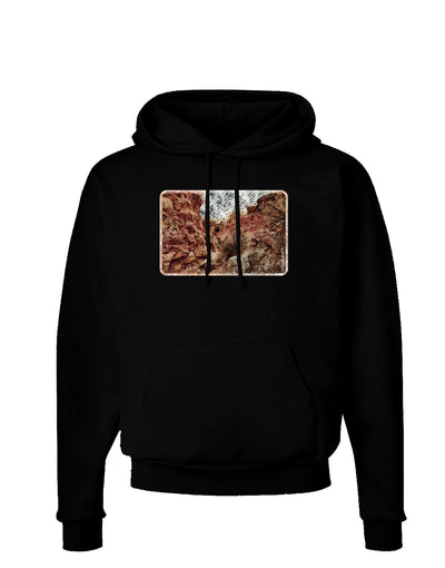 Colorado Painted Rocks Watercolor Dark Hoodie Sweatshirt-Hoodie-TooLoud-Black-Small-Davson Sales