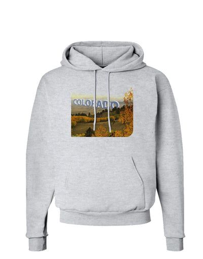 Colorado Postcard Gentle Sunrise Hoodie Sweatshirt by-Hoodie-TooLoud-AshGray-Small-Davson Sales