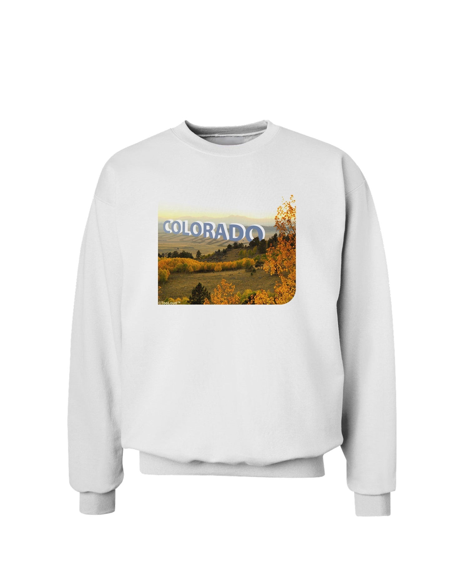 Colorado Postcard Gentle Sunrise Sweatshirt by-Sweatshirts-TooLoud-White-Small-Davson Sales