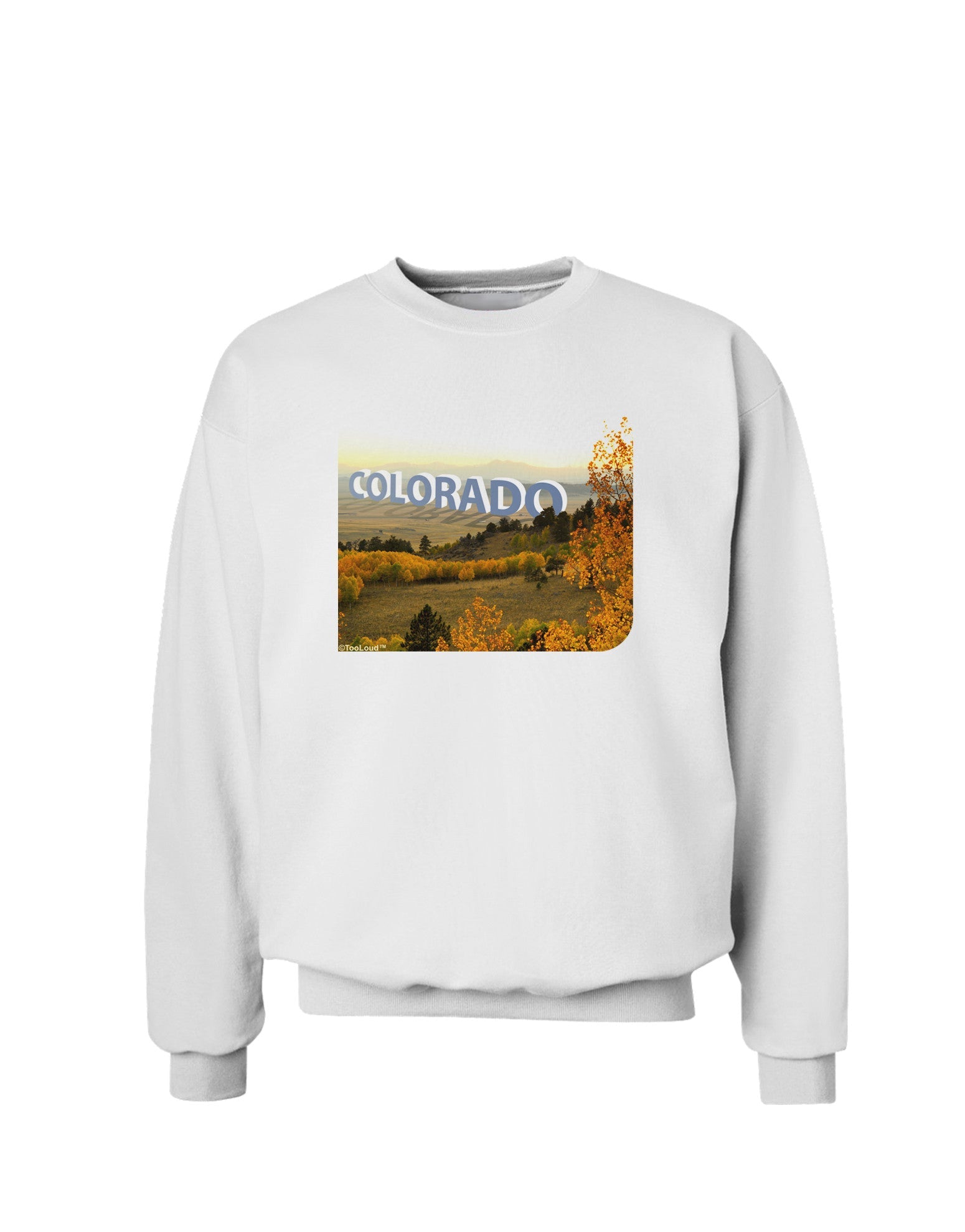 Colorado Postcard Gentle Sunrise Sweatshirt by-Sweatshirts-TooLoud-White-Small-Davson Sales