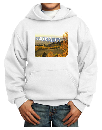 Colorado Postcard Gentle Sunrise Youth Hoodie Pullover Sweatshirt by-Youth Hoodie-TooLoud-White-XS-Davson Sales