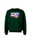 Colorado Rainbow Sunset Text Adult Dark Sweatshirt-Sweatshirts-TooLoud-Deep-Forest-Green-Small-Davson Sales