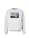 Colorado Rainbow Sunset Text Sweatshirt-Sweatshirts-TooLoud-White-Small-Davson Sales