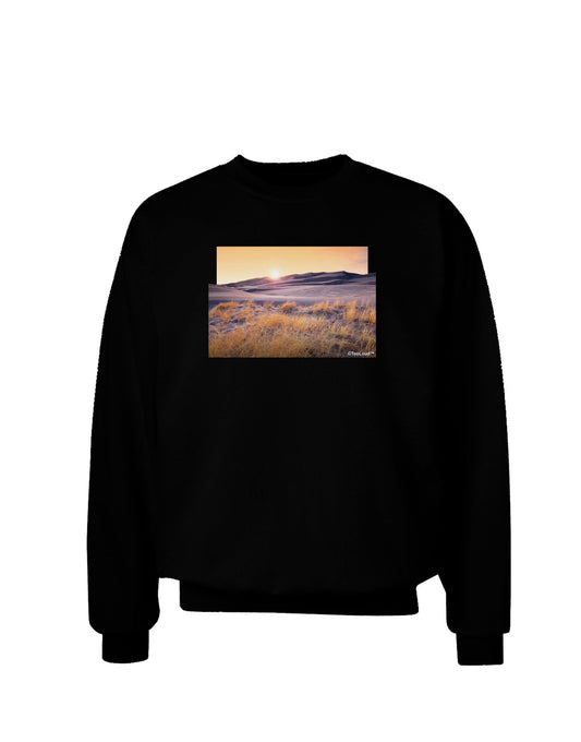Colorado Sand Dunes Cutout Adult Dark Sweatshirt-Sweatshirts-TooLoud-Black-Small-Davson Sales