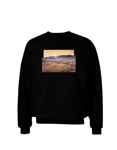 Colorado Sand Dunes Cutout Adult Dark Sweatshirt-Sweatshirts-TooLoud-Black-Small-Davson Sales