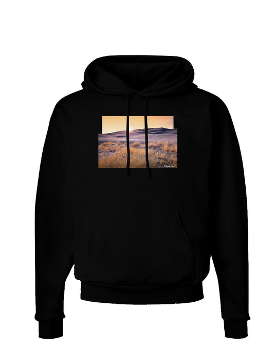Colorado Sand Dunes Cutout Dark Hoodie Sweatshirt-Hoodie-TooLoud-Black-Small-Davson Sales