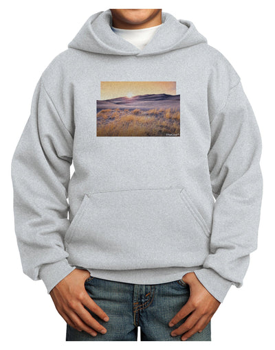 Colorado Sand Dunes Cutout Youth Hoodie Pullover Sweatshirt-Youth Hoodie-TooLoud-Ash-XS-Davson Sales