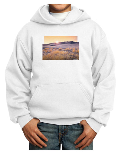 Colorado Sand Dunes Cutout Youth Hoodie Pullover Sweatshirt-Youth Hoodie-TooLoud-White-XS-Davson Sales