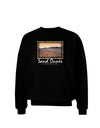 Colorado Sand Dunes Text Adult Dark Sweatshirt-Sweatshirts-TooLoud-Black-Small-Davson Sales