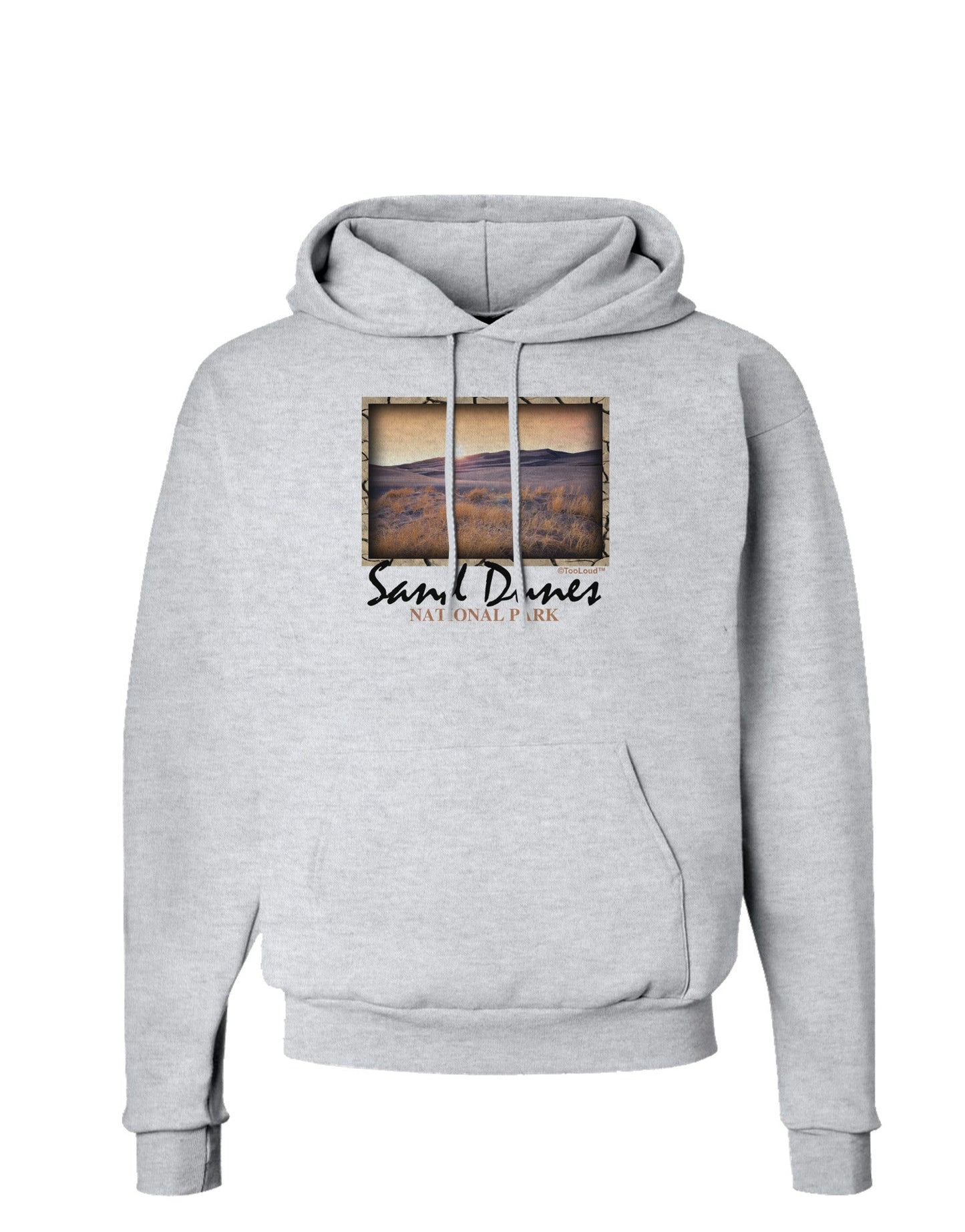 Colorado Sand Dunes Text Hoodie Sweatshirt-Hoodie-TooLoud-AshGray-Small-Davson Sales