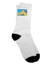 Colorado Snowy Mountain Watercolor Adult Crew Socks - TooLoud-Socks-TooLoud-White-Ladies-4-6-Davson Sales