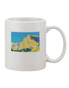 Colorado Snowy Mountain Watercolor Printed 11 oz Coffee Mug - Expertly Crafted Drinkware-11 OZ Coffee Mug-TooLoud-White-Davson Sales