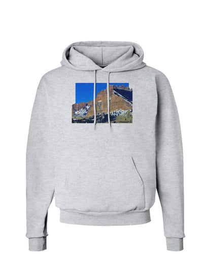 Colorado Snowy Mountains Cutout Hoodie Sweatshirt-Hoodie-TooLoud-AshGray-Small-Davson Sales