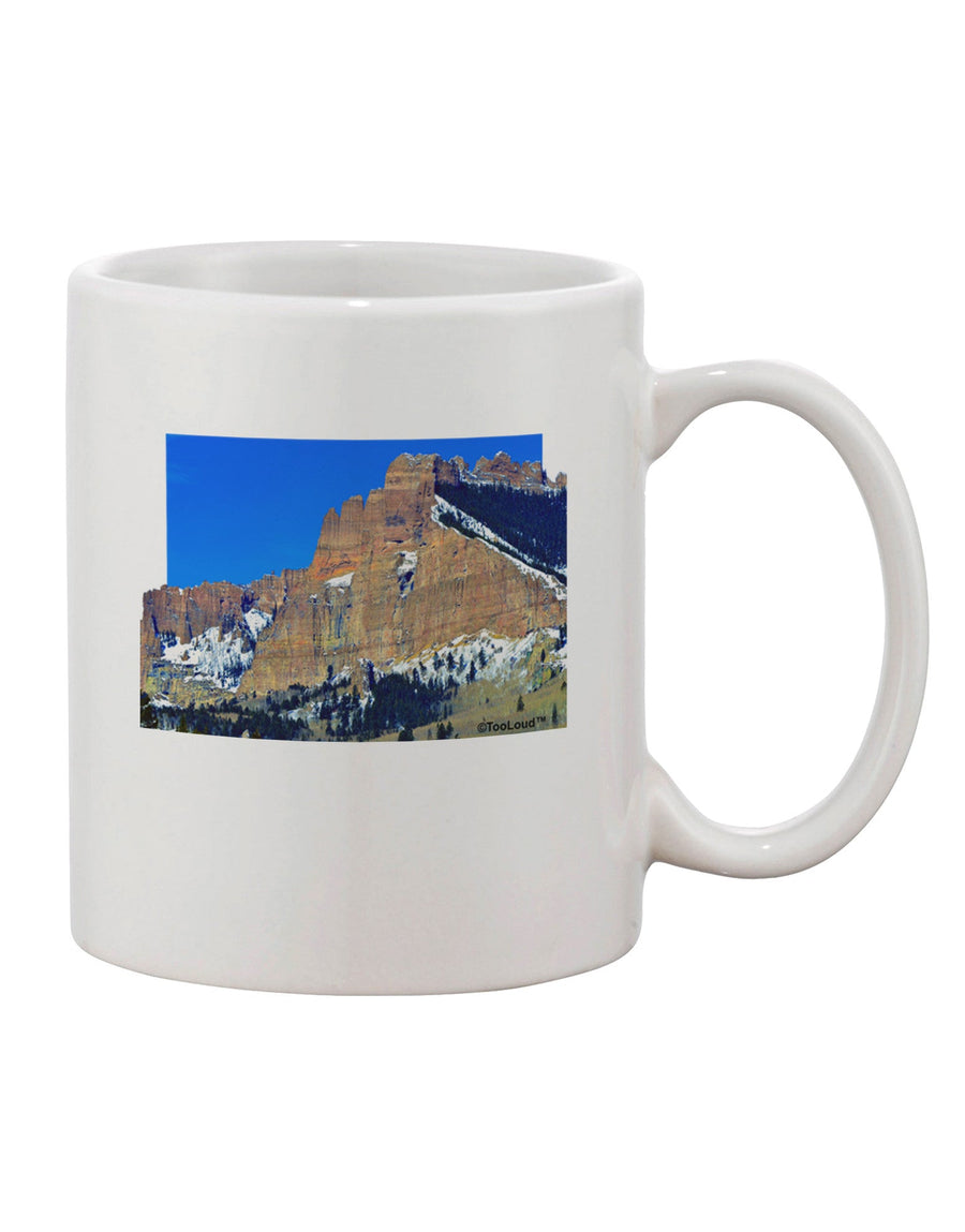 Colorado Snowy Mountains Cutout Printed 11 oz Coffee Mug - Exquisite Drinkware Expertise-11 OZ Coffee Mug-TooLoud-White-Davson Sales