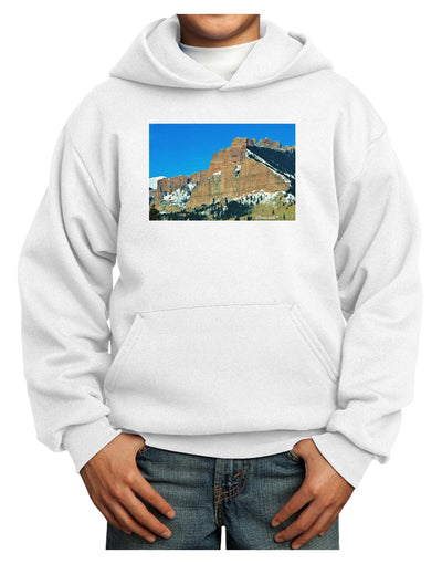 Colorado Snowy Mountains Youth Hoodie Pullover Sweatshirt-Youth Hoodie-TooLoud-White-XS-Davson Sales