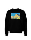 Colorado Snowy Mtns WaterColor Adult Dark Sweatshirt-Sweatshirts-TooLoud-Black-Small-Davson Sales