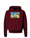 Colorado Snowy Mtns WaterColor Dark Hoodie Sweatshirt-Hoodie-TooLoud-Maroon-Small-Davson Sales