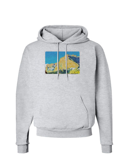 Colorado Snowy Mtns WaterColor Hoodie Sweatshirt-Hoodie-TooLoud-AshGray-Small-Davson Sales