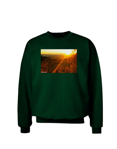 Colorado Sunset Adult Dark Sweatshirt-Sweatshirts-TooLoud-Deep-Forest-Green-Small-Davson Sales