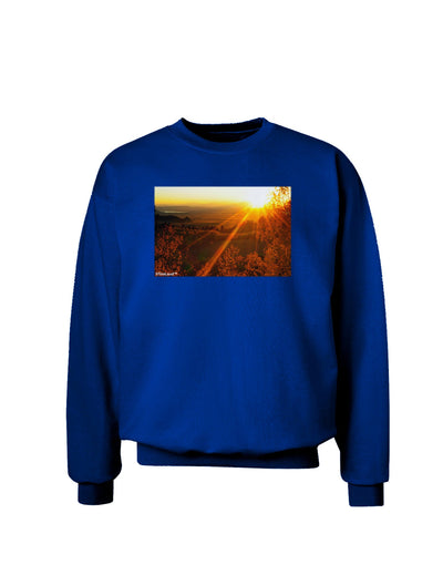 Colorado Sunset Adult Dark Sweatshirt-Sweatshirts-TooLoud-Deep-Royal-Blue-Small-Davson Sales